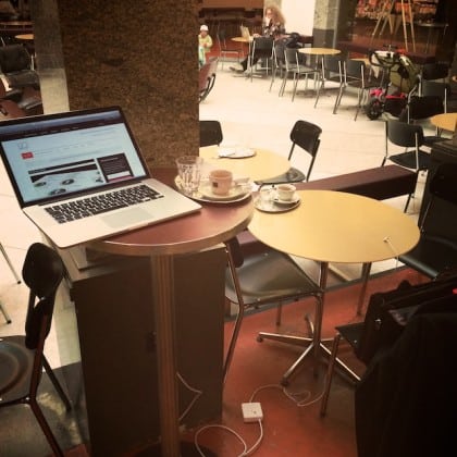 Arbeiten im Café